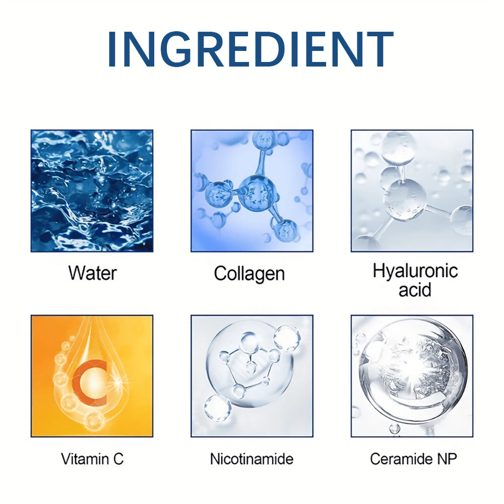 Collagen Face Serum Skincare Moisturizing Soothing Nourishing Firming Lifting Face Serum Pore Shrink Whitening Smooth Skin Care